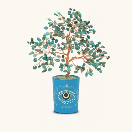Soulful Existence Turquoise December Birthday Tree